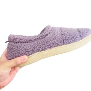 Urban outfitters Sherpa style slippers in purple